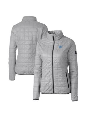 Cutter & Buck - Women's Gray North Carolina Tar Heels Rainier Insulated Puffer Full-Zip Jacket