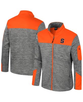 Colosseum - Men's Gray/Orange Syracuse Orange Guard Full-Zip Jacket