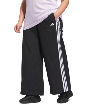 adidas - Plus Size 3-Stripe Trim Woven Track Pants
