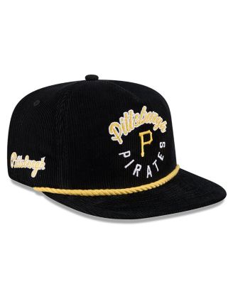 New Era - Men's Black Pittsburgh Pirates Full Circle Corduroy&nbsp;Golfer Adjustable Hat