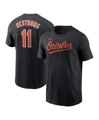 Nike - Men's Jordan Westburg Black Baltimore Orioles Fuse Name Number T-Shirt