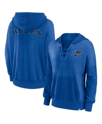 Fanatics - Women's Blue St. Louis Blues Breakout Lace-Up Pullover Hoodie