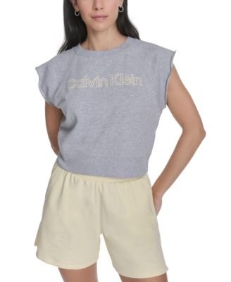 Calvin Klein - Women's Puff-Logo Cropped Top