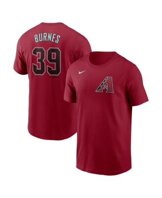 Nike - Men's Corbin Burnes Red Arizona Diamondbacks Fuse Name Number T-Shirt