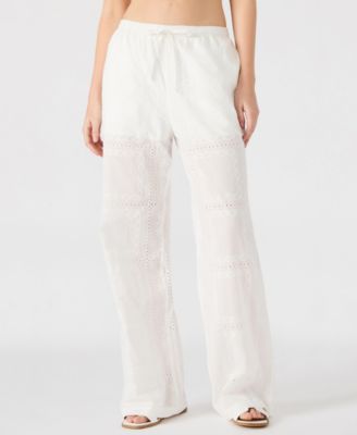 Steve Madden - Women's Crissy Eyelet Patchwork Pants