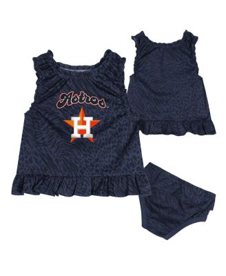 Outerstuff - Infant Navy Houston Astros Playground Dress Bloomers Set