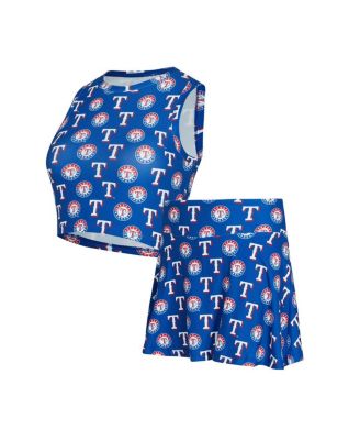 Concepts Sport - Women's Royal Texas Rangers Knit Tank Top Skort Set