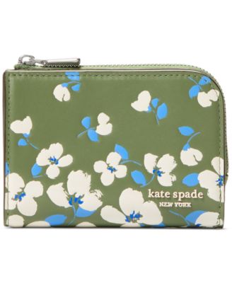 kate spade new york - Devin Painterly Bouquet Small Leather Wallet