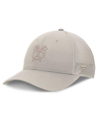 Fanatics - Women's Tan Chicago Blackhawks Authentic Pro Road Trucker Adjustable Hat