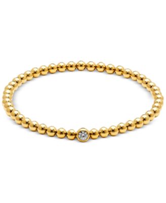AJOA - Cubic Zirconia Beaded Stretch Bracelet