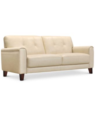 Furniture - Ashlinn Pastel Leather Sofa
