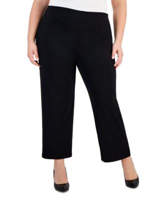 JM Collection - Plus Size Wide-Leg Pull-On Pants