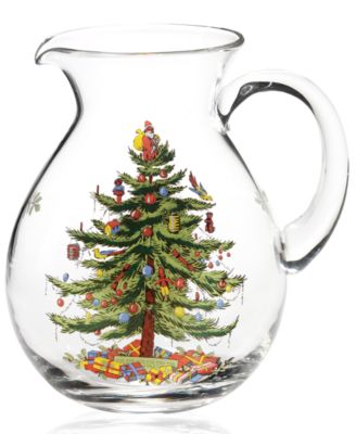 Spode - Christmas Tree Glass Pitcher