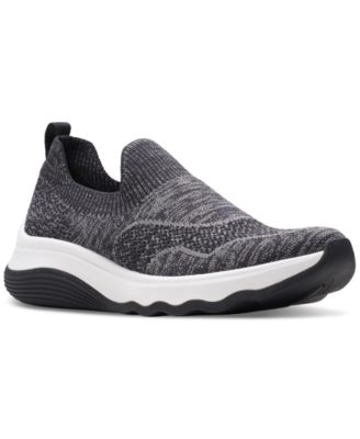 Clarks - Women's Circuit Path Knit Slip-On Wedge Shoes