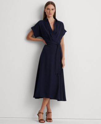 Lauren Ralph Lauren - Women's Belted Crepe Dress