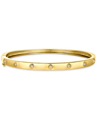 Le Vian - Nude Diamond Bangle Bracelet (1/5 ct. t.w.) in 14k Gold (Also Available in Rose Gold or White Gold)