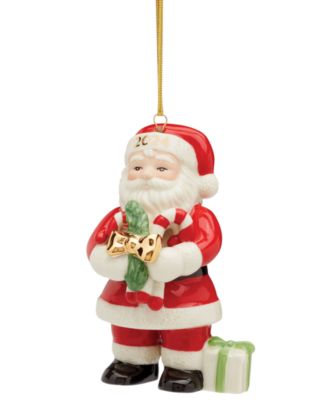 Lenox - 2024 Porcelain Santa with Candy Canes Ornament