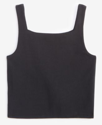 With Jules - Big Girls Square-Neck Cropped Tank Top