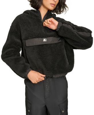 Starter - Women's 1/4-Zip Sherpa Pullover Hoodie