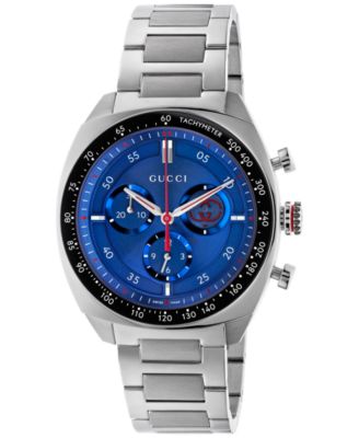 Gucci - Men's Swiss Chronograph Interlocking Stainless Steel Bracelet Watch 41mm