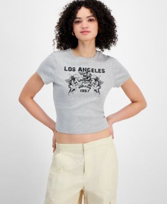 Self Esteem - Juniors' Los Angeles Cherub Graphic Cotton Baby T-Shirt