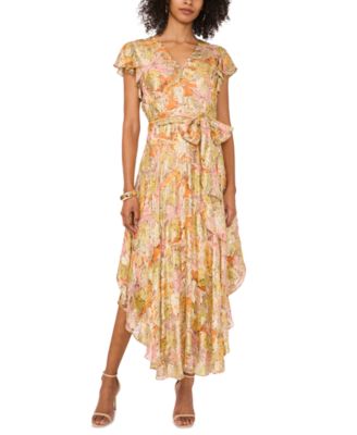 Vince Camuto - Women's Floral-Print Ruffled Maxi Dress
