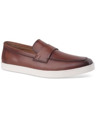 Alfani - Men's Callumm Leather Slip-On Saddle Loafers
