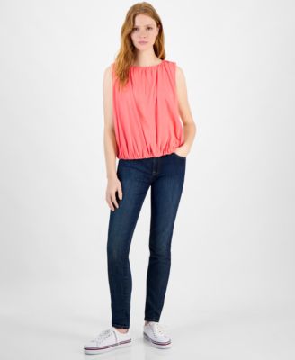 Tommy Hilfiger - Women's Ruched Sleeveless Knit Top