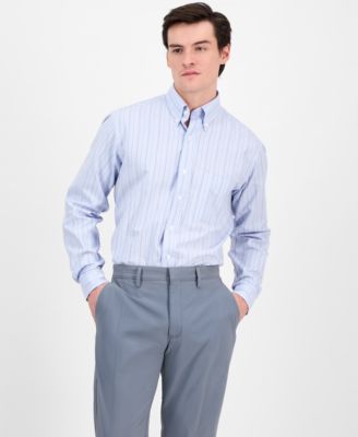 Club Room - Men's Stripe Oxford Dress Shirt
