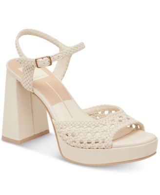 Dolce Vita - Women's Peyten Woven Two-Piece Platform Dress Sandals