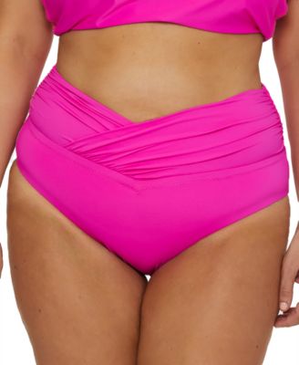 Becca ETC - Plus Size Marble Canyon High Waist Bikini Bottoms
