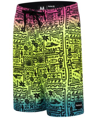 Hurley - Big Boys Squiggle-Print Board Shorts