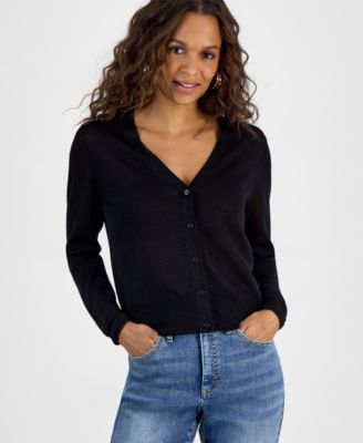 I.N.C. International Concepts - Petite Button-Front Cardigan