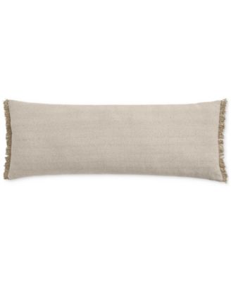 Oake - Fringe Lumbar Decorative Pillow, 14" x 36"