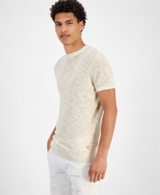 GUESS - Men's Goodwin Textured Short-Sleeve Sweater