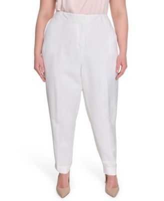 Calvin Klein - Plus Size Mid Size Straight-Leg Pants