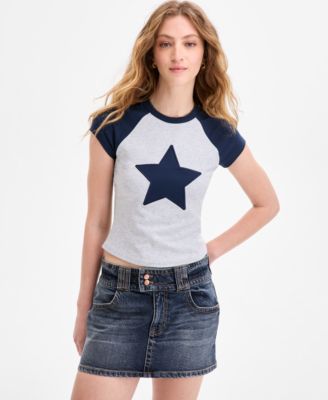 Just Polly - Juniors' Star Graphic Tee