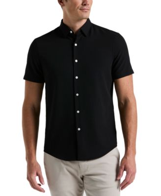 Perry Ellis - Men's Slim-Fit Stretch Solid Button-Down Seersucker Shirt