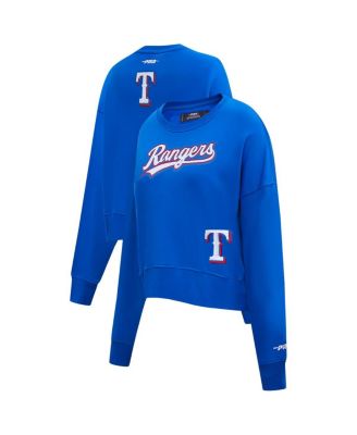 Pro Standard - Women's Royal Texas Rangers Game Day Classics Crewneck Pullover Sweatshirt