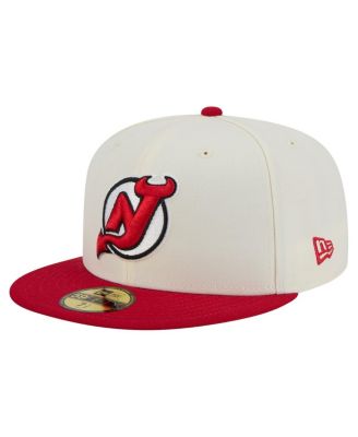 New Era - Men's White New Jersey Devils Chrome Two-Toned 59FIFTY Fitted Hat
