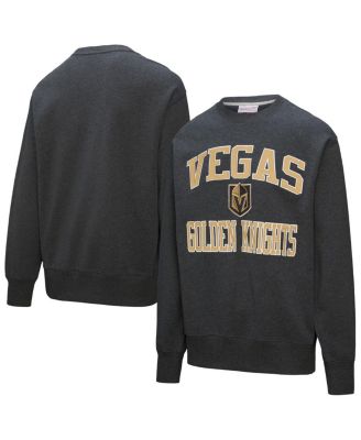 Mitchell & Ness - Men's Black Vegas Golden Knights Playoff Win Fleece Pullover Sweatshirt