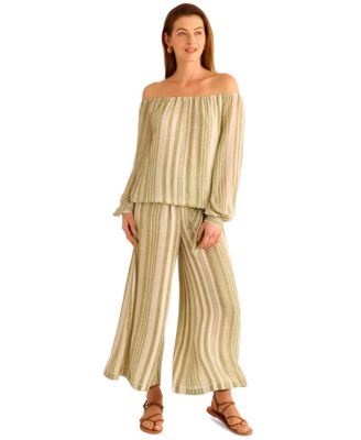 Vince Camuto - Women's Off-the-Shoulder Tied-Hem Blouse