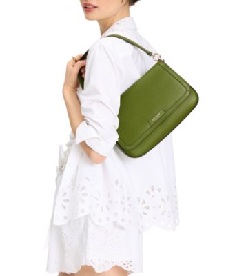 kate spade new york - Hudson Pebbled Leather Flap Small Shoulder Bag