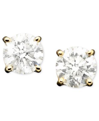 Macy's - Diamond Stud Earrings in 14k Gold (3/4 ct. t.w.)